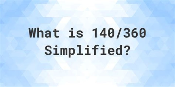 140 360 simplified
